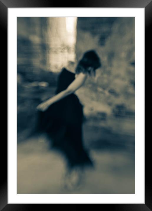 Dancing woman Framed Mounted Print by Larisa Siverina