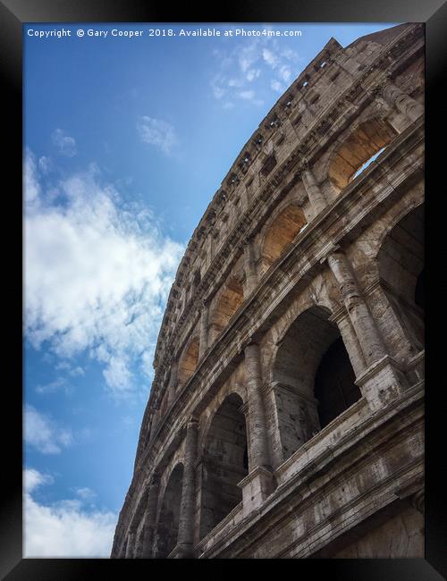Rome Coliseum Italy  Framed Print by Gary Cooper