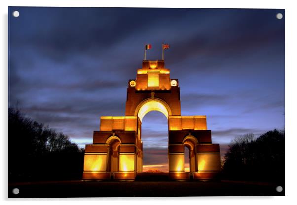 Thiepval Monument monument to the missing WW1 72,3 Acrylic by Nick Keown