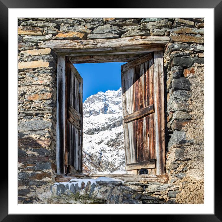 Door to the mountains Framed Mounted Print by Paolo Seimandi
