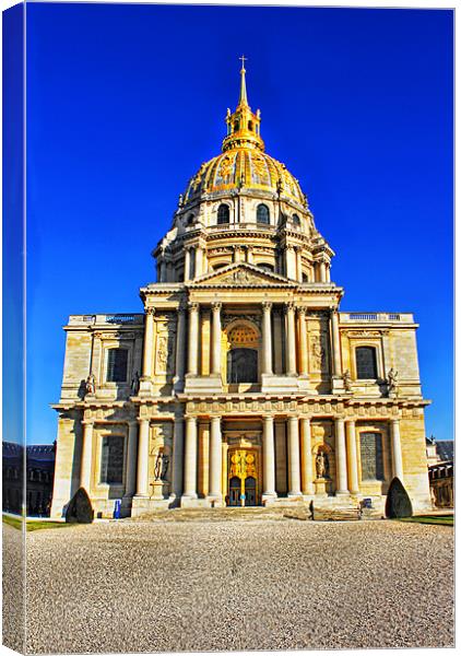 The Golden Dome Of The Church At Les Invalides Canvas Print by Jim kernan