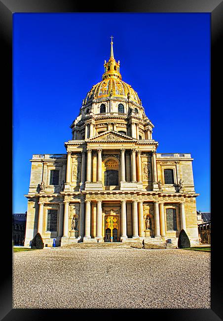 The Golden Dome Of The Church At Les Invalides Framed Print by Jim kernan