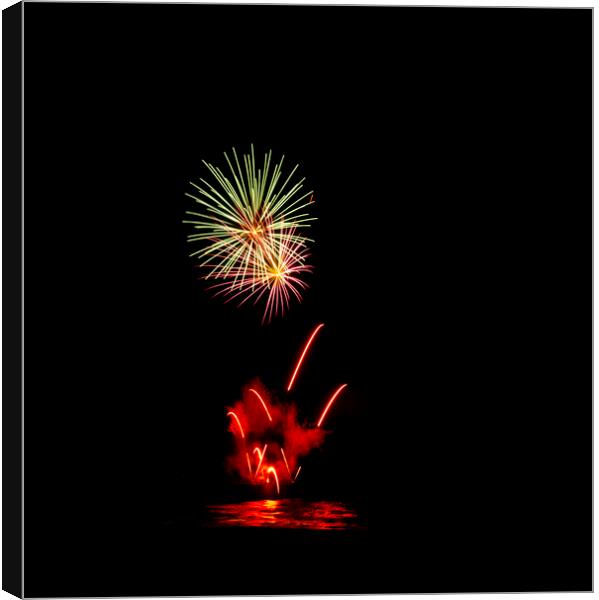 The Firework Canvas Print by Kev Alderson