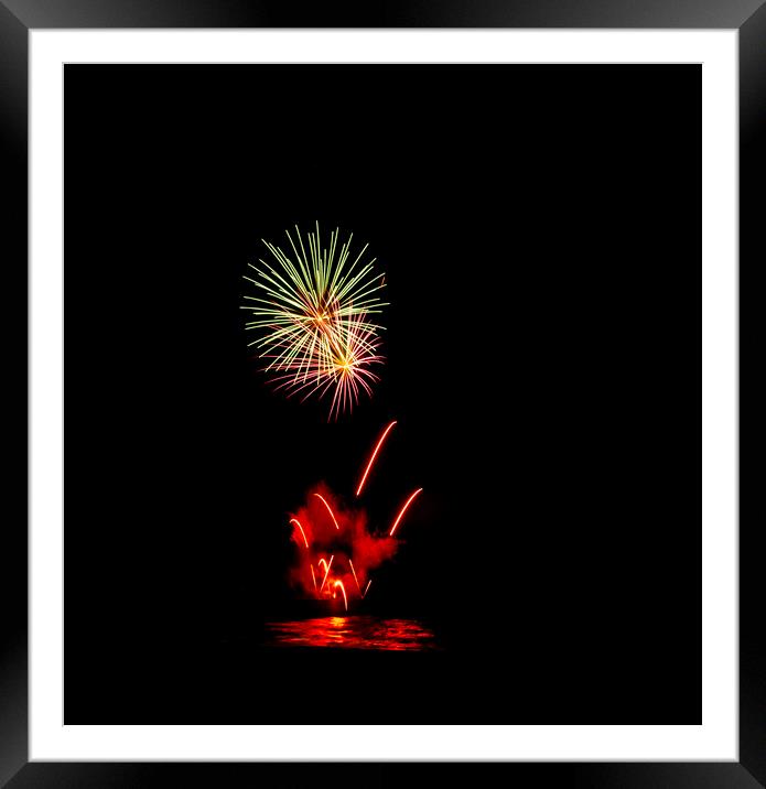 The Firework Framed Mounted Print by Kev Alderson
