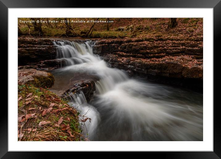 Waterfall   Framed Mounted Print by Gary Parker