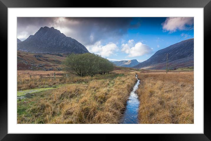 Creek track Framed Mounted Print by Jonathon barnett