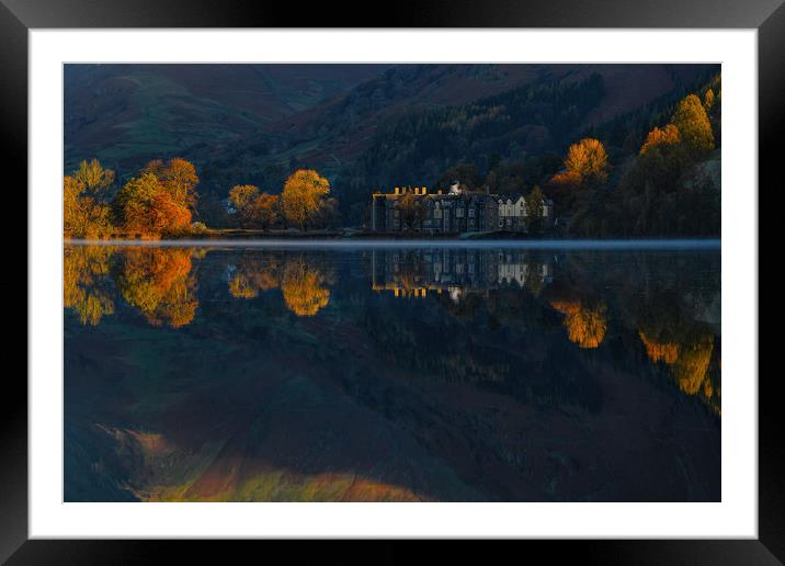 Daffodil hotel reflection grasmere Framed Mounted Print by Robert Fielding
