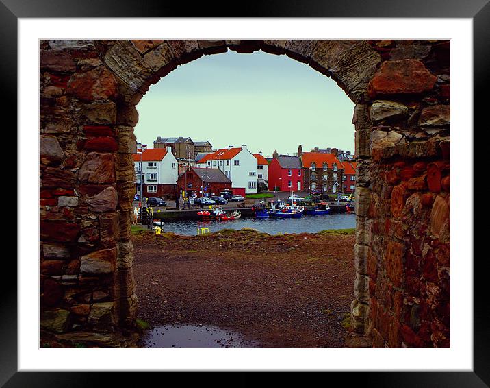 Arched View Framed Mounted Print by Christine Jeffrey