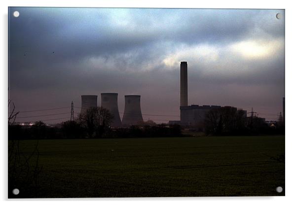 Four Chimneys Acrylic by Doug McRae