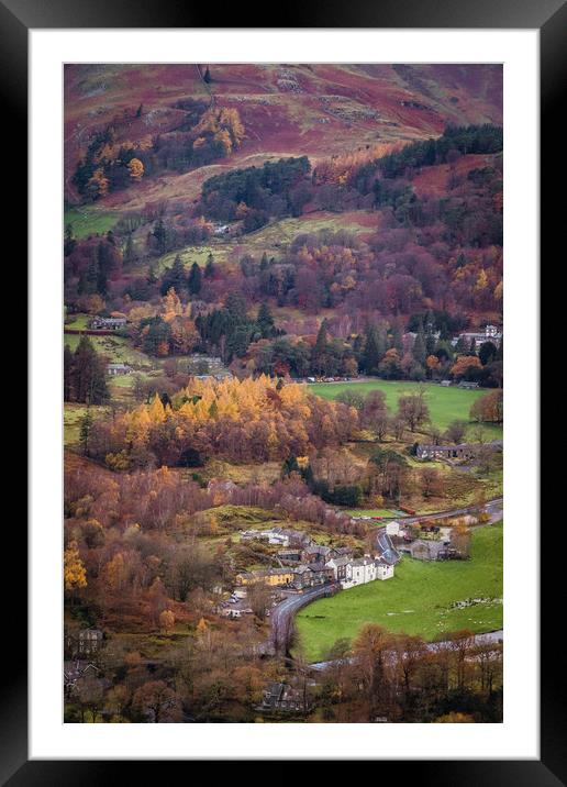 Patterdale in Autumn  Framed Mounted Print by Mark S Rosser