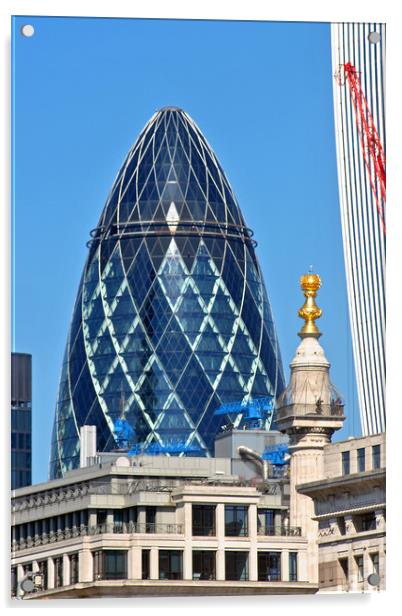 The Iconic Gherkin Acrylic by Andy Evans Photos