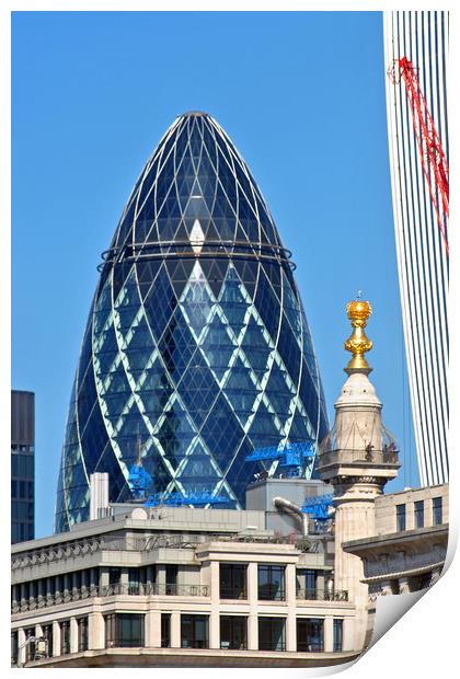 The Iconic Gherkin Print by Andy Evans Photos