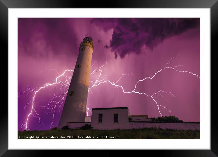 barns ness light house Framed Mounted Print by D.APHOTOGRAPHY 