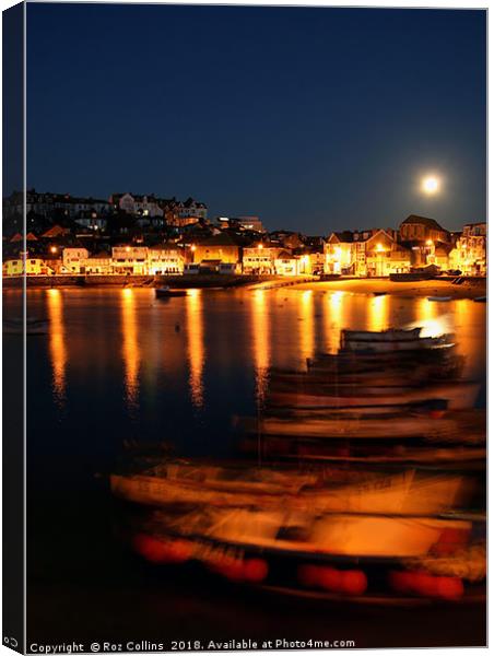 St Ives Before Dawn Canvas Print by Roz Collins