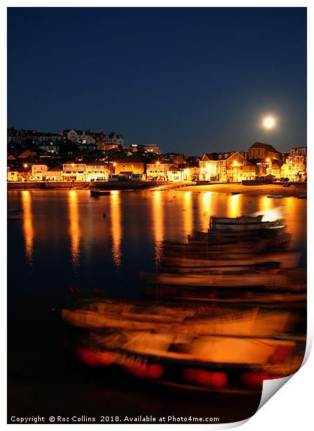 St Ives Before Dawn Print by Roz Collins