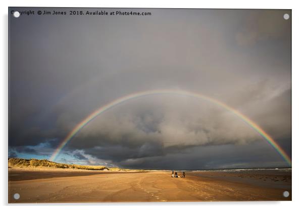 Somewhere under the rainbow! Acrylic by Jim Jones