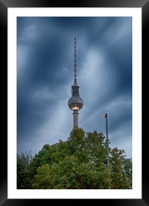 Tv tower Framed Mounted Print by sean clifford