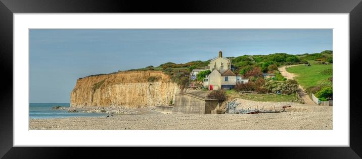 Cuckmere Haven Beach Framed Mounted Print by Diana Mower
