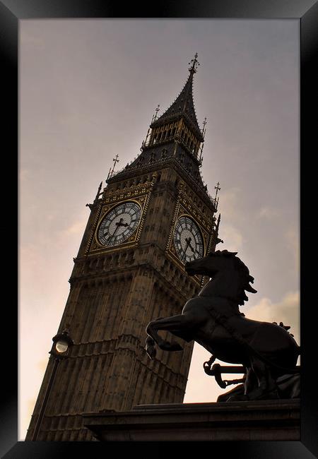 Big Ben Queen Elizabeth Tower Westminster Framed Print by Andy Evans Photos