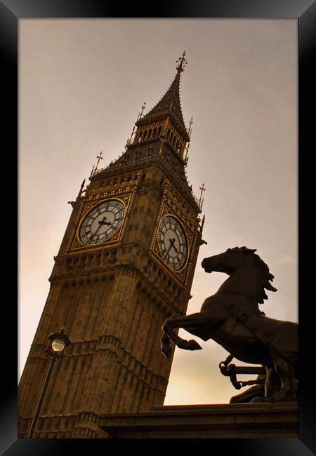 Big Ben Queen Elizabeth Tower Westminster Framed Print by Andy Evans Photos