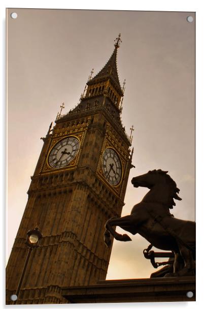 Big Ben Queen Elizabeth Tower Westminster Acrylic by Andy Evans Photos