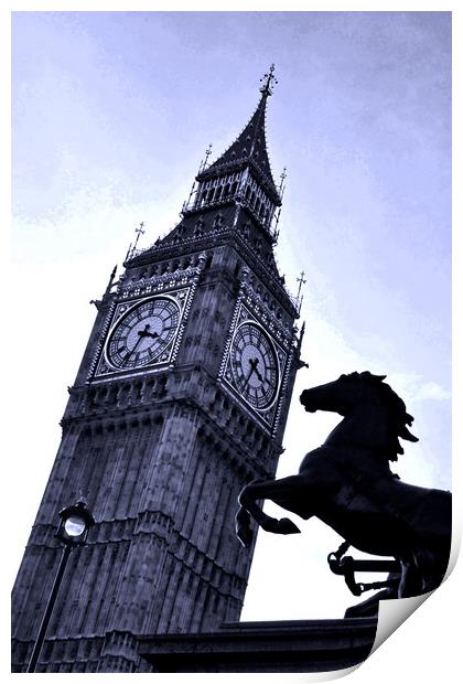Big Ben Queen Elizabeth Tower Westminster Print by Andy Evans Photos