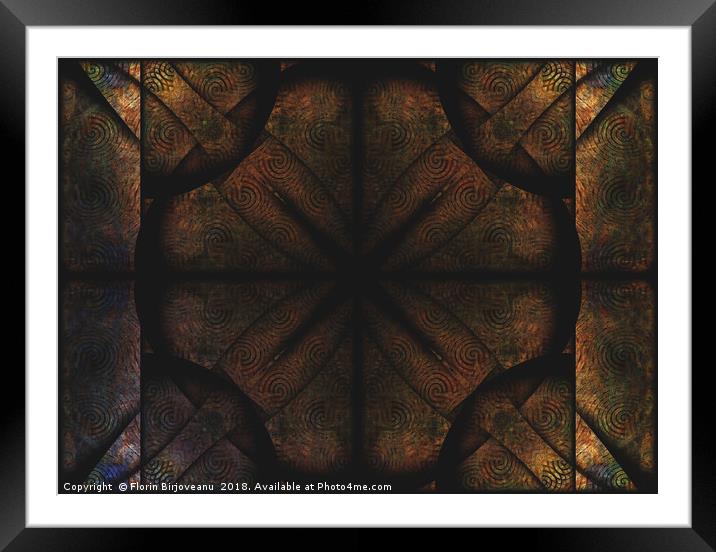 Texture Extended Framed Mounted Print by Florin Birjoveanu