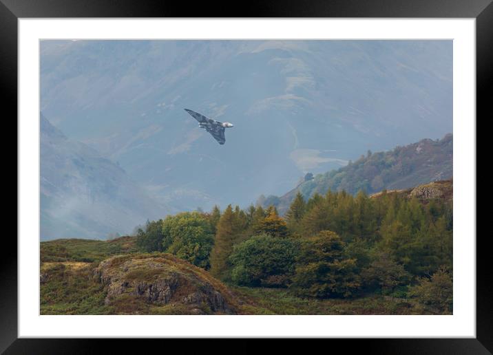 Vulcan Flypast at Ambleside Framed Mounted Print by Roger Green