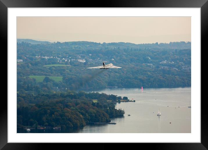 Vulcan Flypast at Ambleside Framed Mounted Print by Roger Green