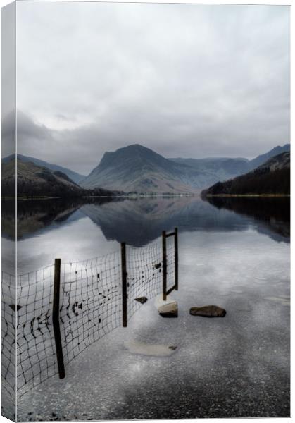 Buttermere Reflections Canvas Print by Sarah Couzens