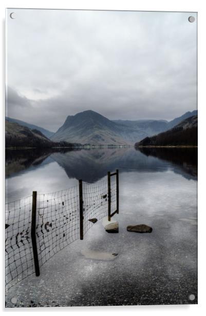 Buttermere Reflections Acrylic by Sarah Couzens