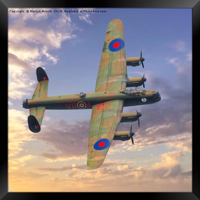 Canadian Lancaster Bomber 'Vera' Framed Print by Martyn Arnold