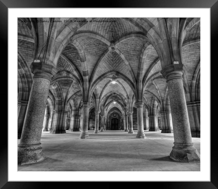 Glasgow University Framed Mounted Print by Danny Cannon
