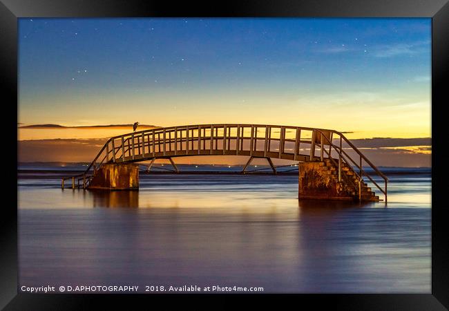 Heron Bridge Framed Print by D.APHOTOGRAPHY 