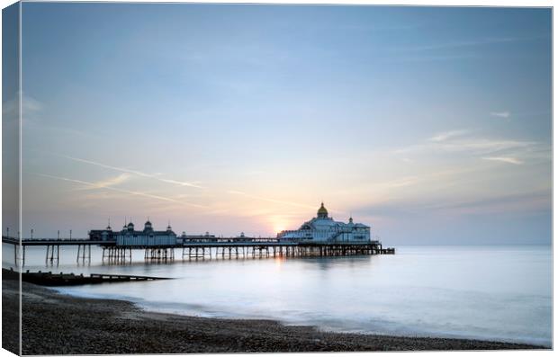 Sunrise over Eastbourne Pier Canvas Print by Jenni Alexander