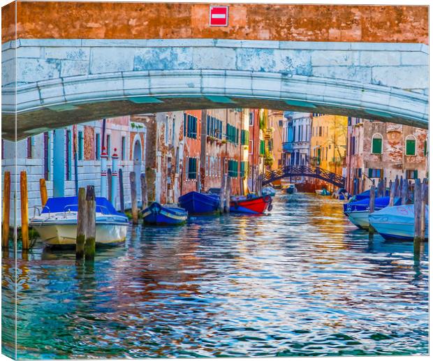 Afternoon Light in Venice Canal Canvas Print by Darryl Brooks