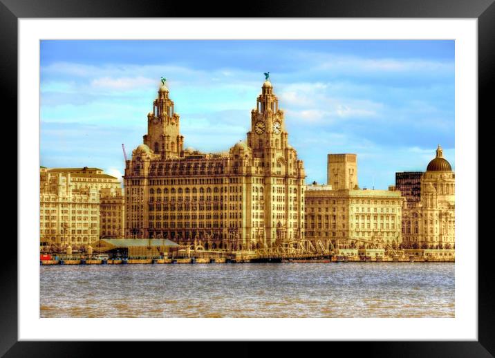 Liver building Framed Mounted Print by sue davies