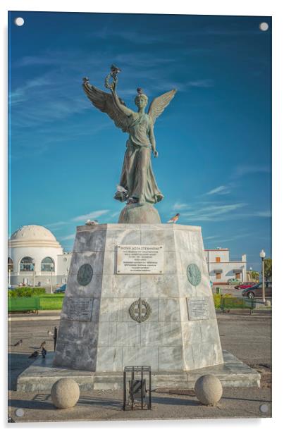 Rhodes Statue of Victory Acrylic by Antony McAulay
