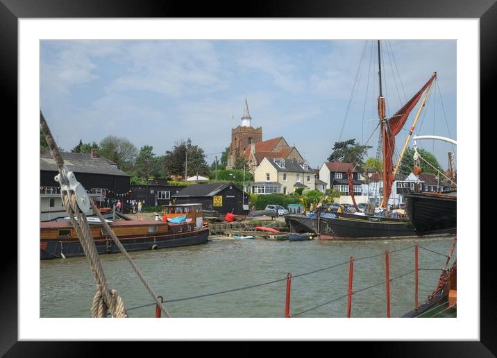 Maldon Though the Rigging Framed Mounted Print by Diana Mower