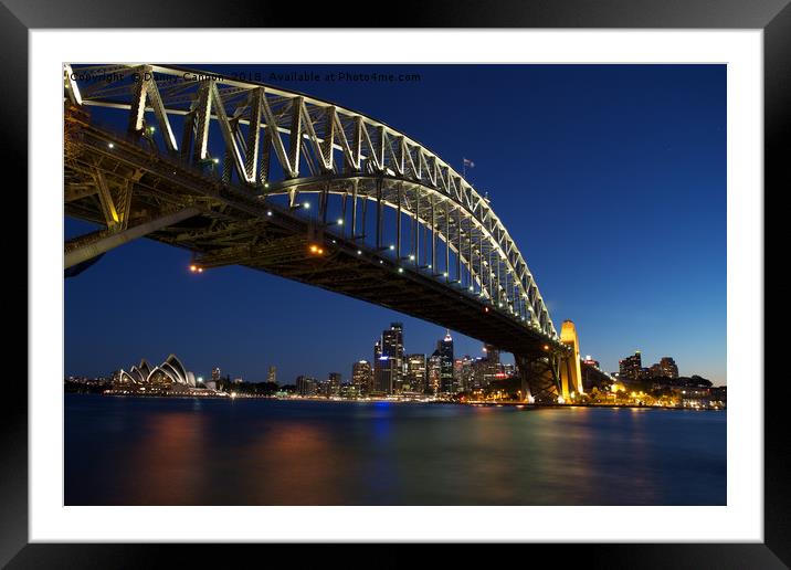 Sydney Harbour Bridge Framed Mounted Print by Danny Cannon