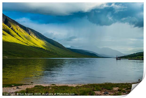 Loch Etive - Calm before the storm Print by Gav Argent
