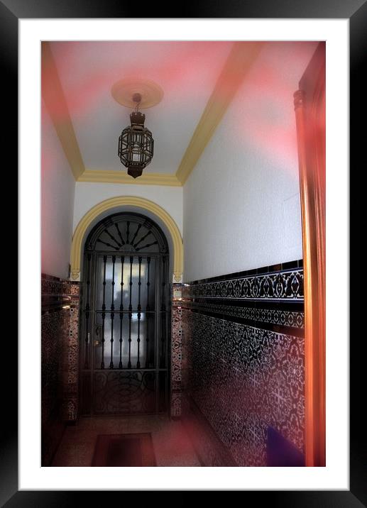 A typical hall in Arahal, Spain Framed Mounted Print by Jose Manuel Espigares Garc
