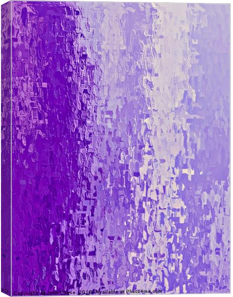 Abstract Purple Waterfall Canvas Print by John Chase