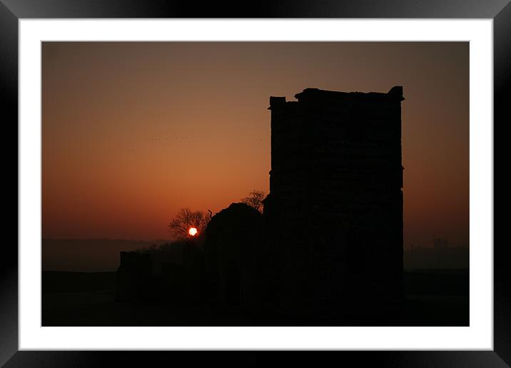 Sunrise at Spring Solstice East Dorset Framed Mounted Print by Philip Barton