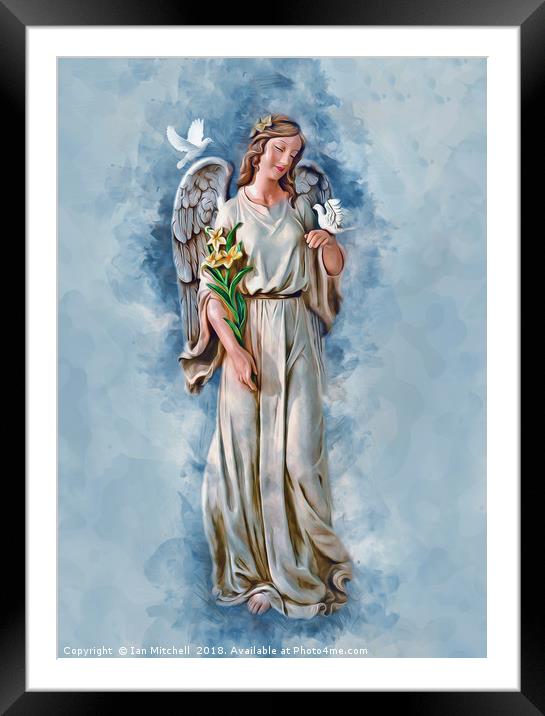 An Angels Love Framed Mounted Print by Ian Mitchell