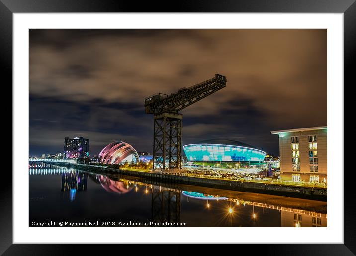 SEC Complex Over the Clyde Framed Mounted Print by Raymond Bell