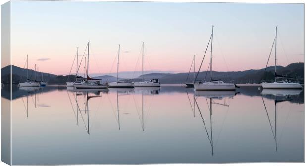 Windermere Dawn Canvas Print by Mike Stephen