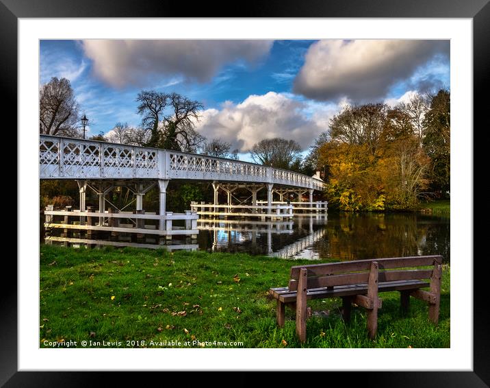 Whitchurch Toll Bridge Framed Mounted Print by Ian Lewis