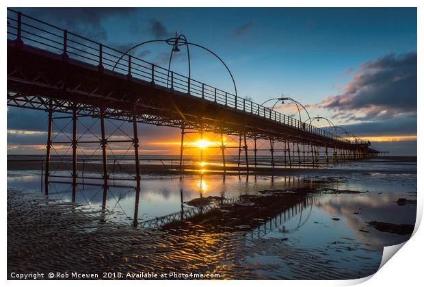 Southport Pier Print by Rob Mcewen
