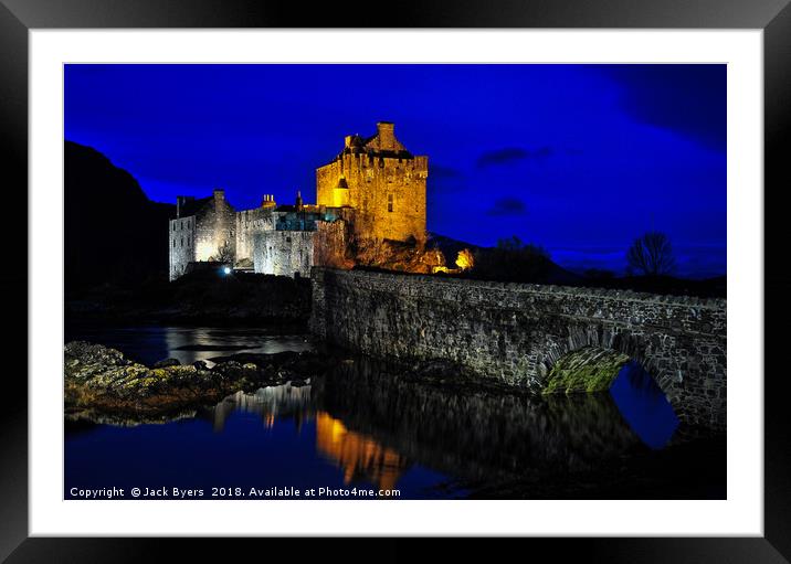 Evening at Eileen Donan Castle Framed Mounted Print by Jack Byers